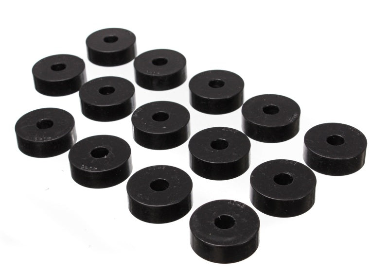 ES Body Mounts - Black - Energy Suspension 55-73 Jeep CJ5/CJ7/CJ8 Scrambler Black Body (Cab) Mount Set