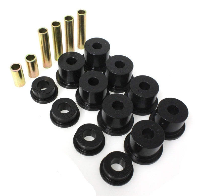 ES Spring/Shackle Bush - Black - Energy Suspension 80-98 Ford F250/F350 4WD w/ 2 inch ID Black Front Spring Bushing Set