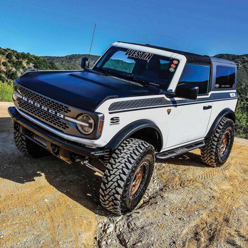 WES XTS Rock Sliders - Westin 20-23 Ford Bronco 2 Door (Excl. Bronco Sport) XTS Rock Slider - Textured Black