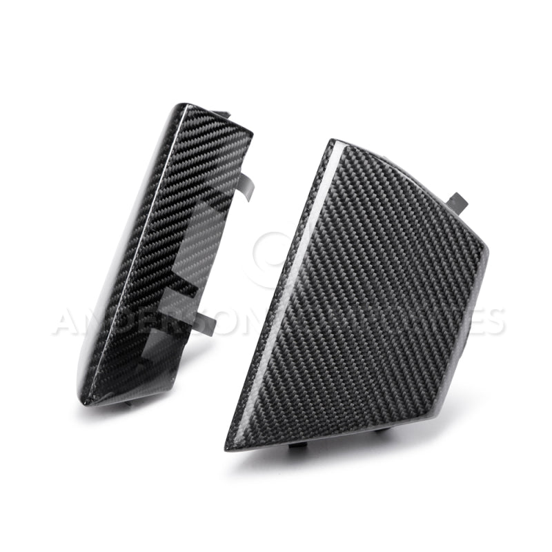 AND Front Grilles - Anderson Composites 15-20 Ford Mustang Shelby GT350 Carbon Fiber Front Upper Grille Inserts
