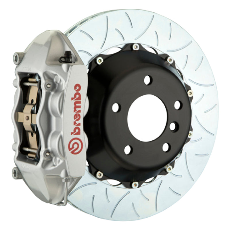 BRB Big Brake Kits - Brembo 11-12 1M Rear GT BBK 4 Piston Cast 380x28 2pc Rotor Slotted Type-3-Silver