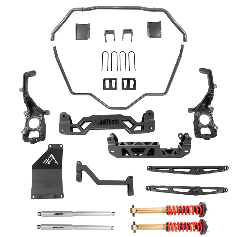 BT Lift Kits - Belltech 2021+ Ford F150 4WD 5-7in Front and Rear Trail Performance Lift Kit
