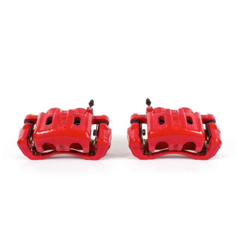 PSB Red Calipers - Power Stop 97-04 Mitsubishi Diamante Front Red Calipers w/Brackets - Pair