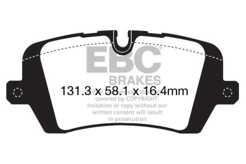 EBC Greenstuff Brake Pad Sets - EBC 13+ Land Rover Range Rover 3.0 Supercharged Greenstuff Rear Brake Pads