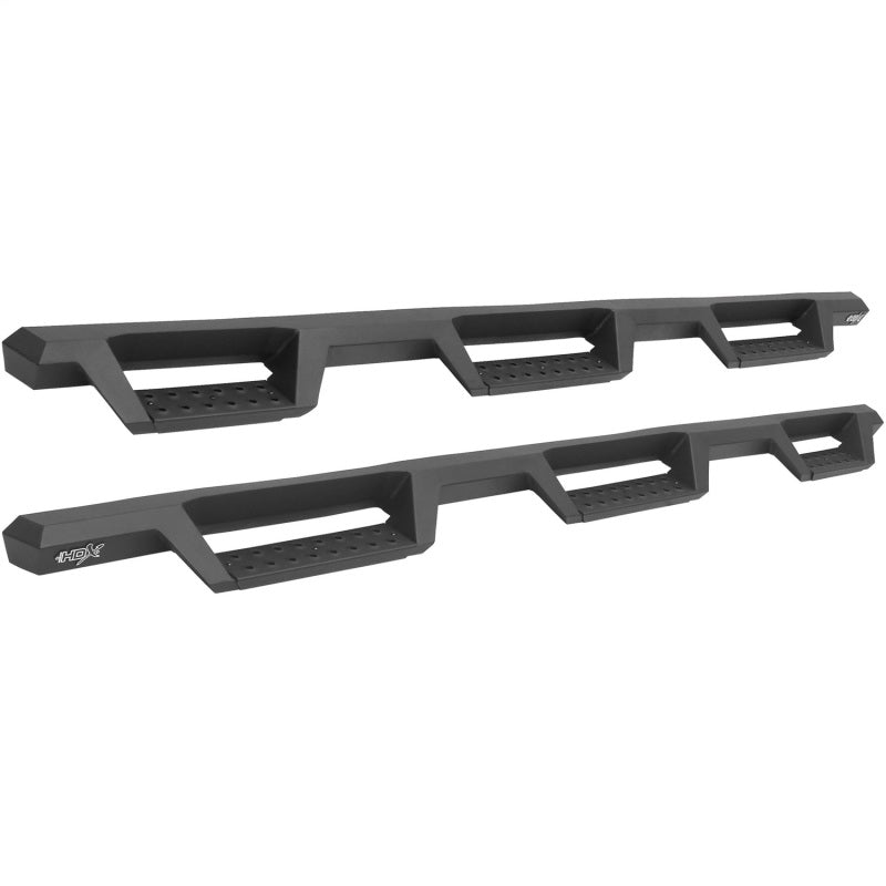 WES Nerf Bars - HDX Drop - Westin 14-18 Chevrolet Silverado 1500 DC 6.5ft Bed HDX Drop W2W Nerf Step Bars - Tex. Blk