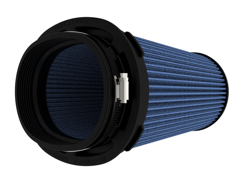 AFE Universal Pro-5 R Filter - aFe MagnumFLOW Air Filter Pro 5 R 6.75inX4.75in F x 8.25inX6.25in B (INV) x 7.25X5in T (INV) x 9in