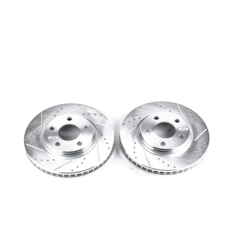 PSB Evolution Drill/Slot Rotor - Power Stop 05-09 Buick Allure Front Evolution Drilled & Slotted Rotors - Pair
