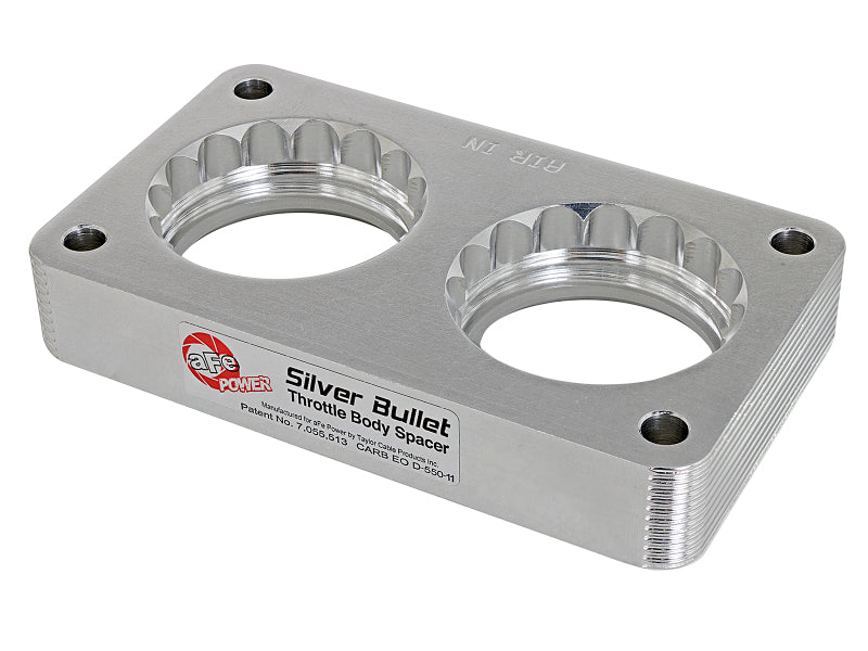 AFE Silver Bullet TBS CARB Approved - aFe Silver Bullet Throttle Body Spacers TBS Ford Trucks 99-04 V10-6.8L