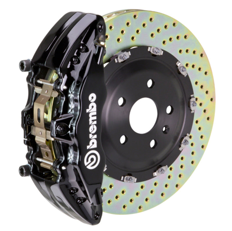 BRB Big Brake Kits - Brembo 15-16 Genesis Sedan 3.8/5.0 (Excl AWD) Fr GT BBK 6Pist Cast 380x34 2pc Rtr Drill-Black