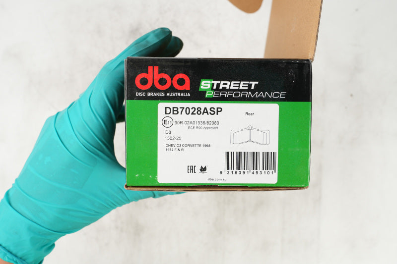 DBA SP Performance Brake Pads - DBA 70-82 Chevrolet Corvette SP Performance Front Brake Pads