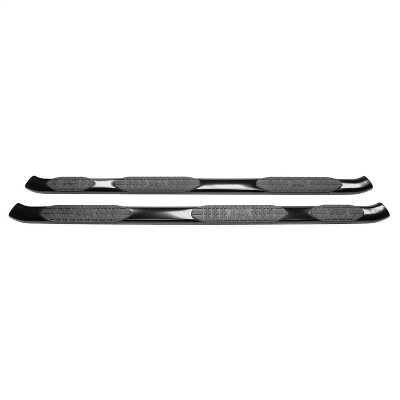 WES Nerf Bars - PRO TRAXX 5 - Westin 07-13 Chevy Silv 1500 Extended Cab (6.5ft) PRO TRAXX 5 WTW Oval Nerf Step Bars - Blk
