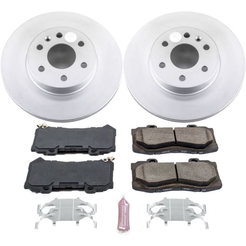 PSB Z17 Evolution Coated Kit - Power Stop 15-18 Chevrolet Colorado Front Z17 Evolution Geomet Coated Brake Kit