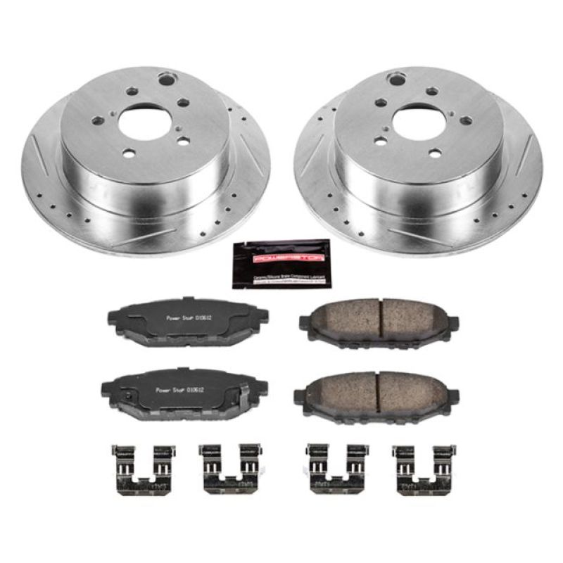 PSB Z23 Evolution Kit - Power Stop 16-18 Subaru Crosstrek Rear Z23 Evolution Sport Brake Kit