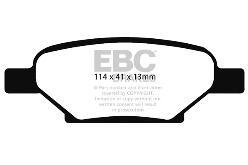 EBC Greenstuff Brake Pad Sets - EBC 04-06 Chevrolet Cobalt 2.0 Supercharged Greenstuff Rear Brake Pads