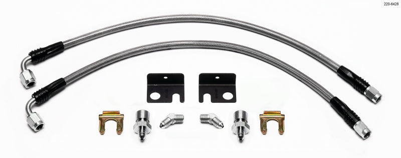 WIL Flexline Brake Hose - Wilwood Flexline Kit 00-04 PT Cruiser/Neon SRT/4 w/ Forged Dynalite Caliper