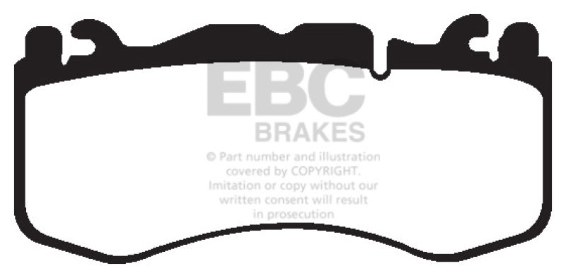 EBC Yellowstuff Brake Pad Sets - EBC 12+ Aston Martin Vantage 4.7 Yellowstuff Front Brake Pads