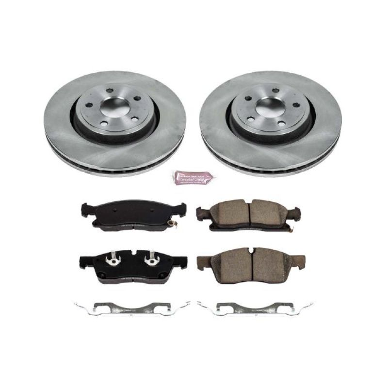 PSB Autospecialty Kit - Power Stop 16-19 Jeep Grand Cherokee Front Autospecialty Brake Kit