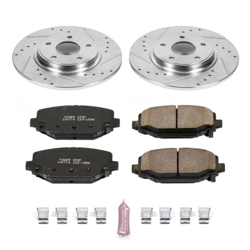 PSB Z23 Evolution Kit - Power Stop 12-16 Chrysler Town & Country Rear Z23 Evolution Sport Brake Kit