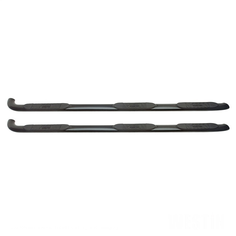 WES Nerf Bars - Platinum 4 - Westin 15-18 Chevy Silv 25/3500 Dbl Cab(6.5ft)/Dually (8ft) Platinum 4 Oval WTW Nerf Step Bars - Blk
