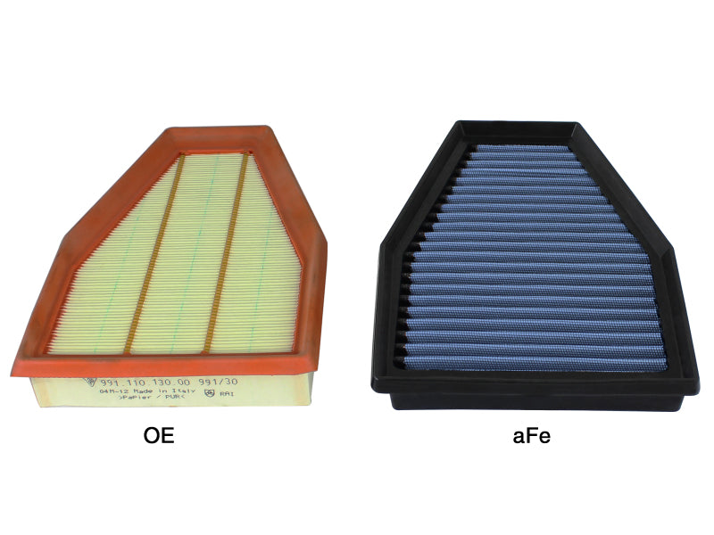AFE P5R Drop In Air Filter - aFe Magnum FLOW OE Replacement Air Filter PRO 5R 12-15 Porsche 911 (991) H6 3.4L/3.8L