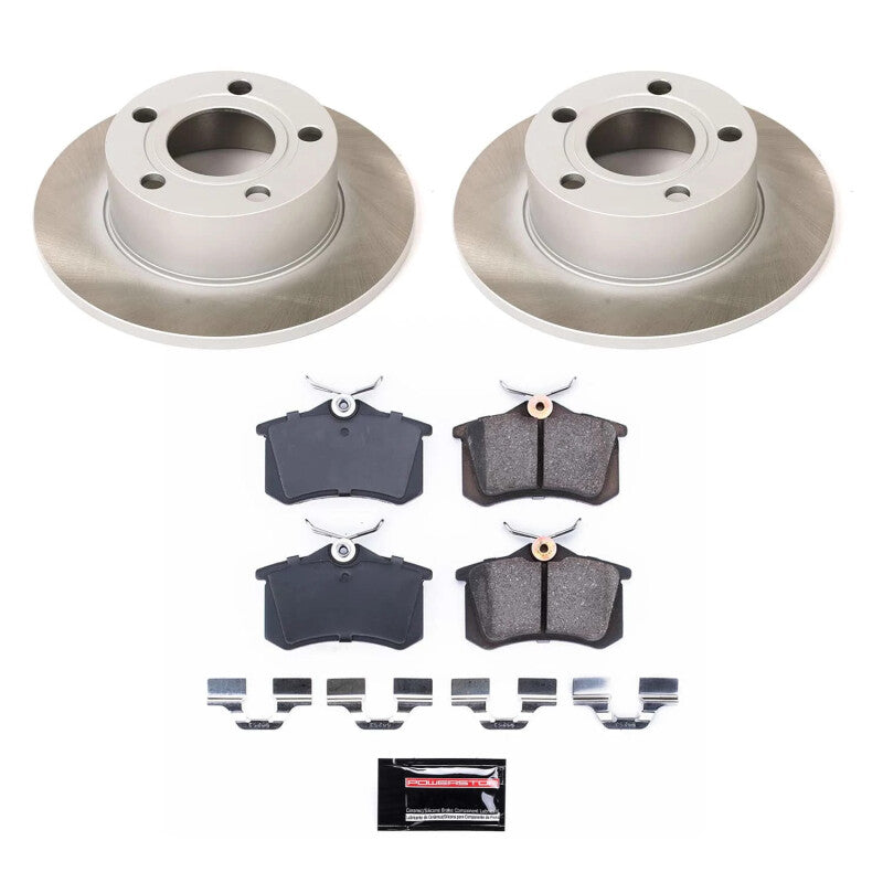 PSB Semi-Coated Rotor Kits - Power Stop 98-05 Volkswagen Passat Rear Semi-Coated Rotor Kit