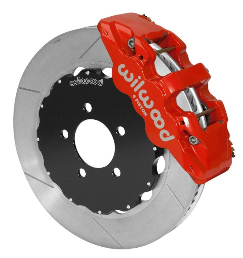 WIL Aero Brake Kit - Wilwood AERO6 Front Big Brake Kit 14.00in Red 03-11 Crown Victoria