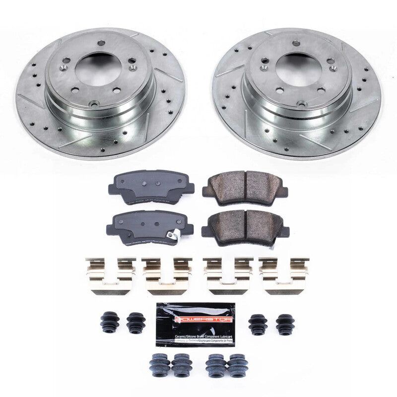 PSB Z23 Evolution Kit - Power Stop 09-11 Hyundai Azera Rear Z23 Evolution Brake Kit