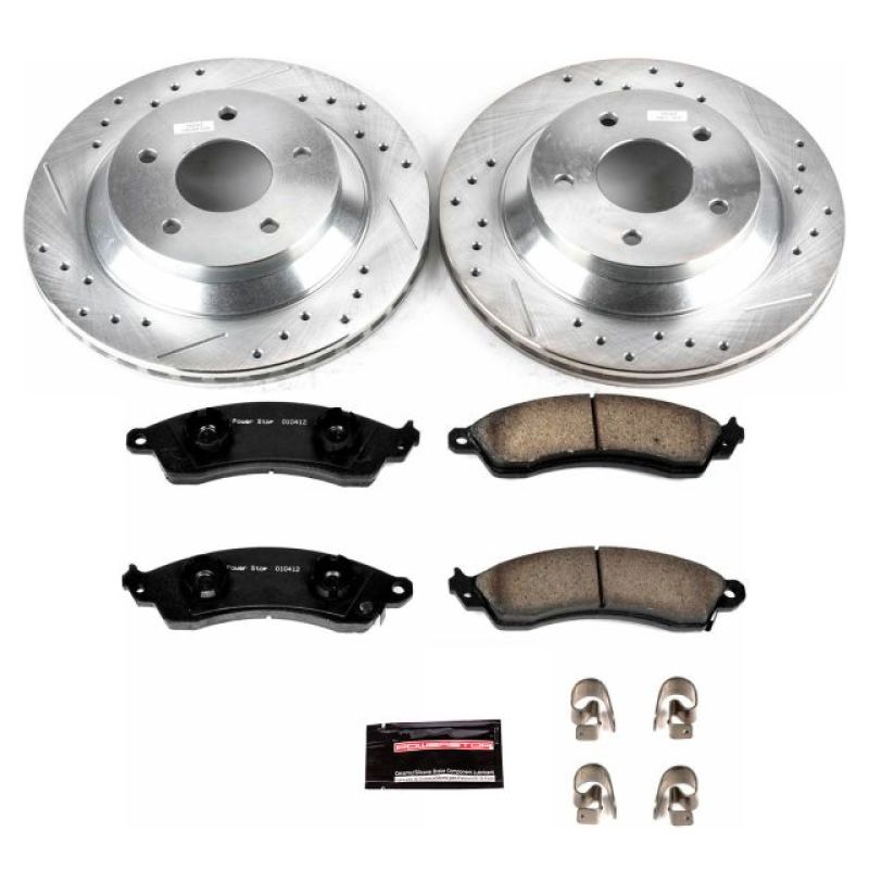 PSB Z23 Evolution Kit - Power Stop 88-95 Chevrolet Corvette Front Z23 Evolution Sport Brake Kit