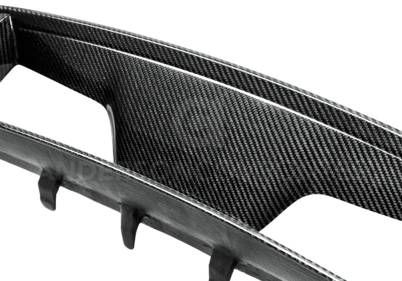 AND Front Grilles - Anderson Composites 10-14 Ford Mustang/Shelby GT500 Front Upper Grille (w/ Spot for Cobra Emblem)