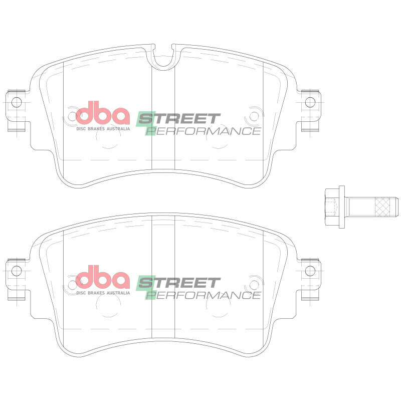 DBA SP Performance Brake Pads - DBA 17-20 Audi A4 Rear SP Performance Brake Pads