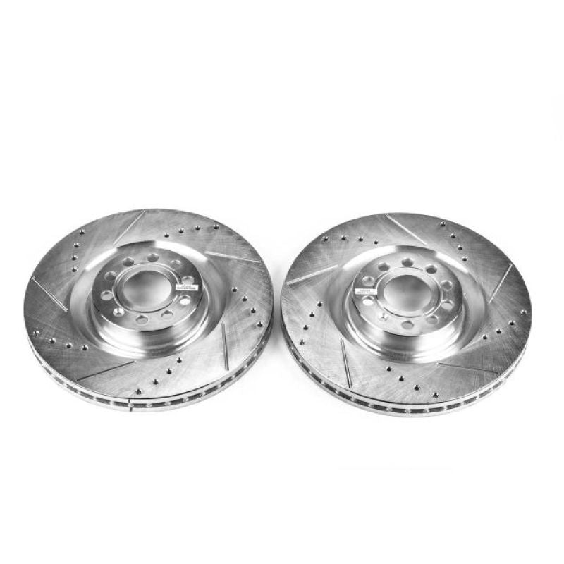 PSB Evolution Drill/Slot Rotor - Power Stop 09-11 Volkswagen CC Front Evolution Drilled & Slotted Rotors - Pair