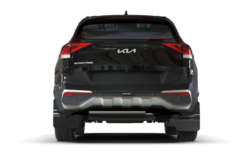 RAL UR Blk Flap/Met. Blk Logo - Rally Armor 23-26 Kia Sportage Black UR Mud Flap w/ Metallic Black Logo