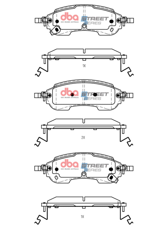 DBA Street Series Brake Pads - DBA 19-22 Ford Ranger Rear Street Series Brake Pads