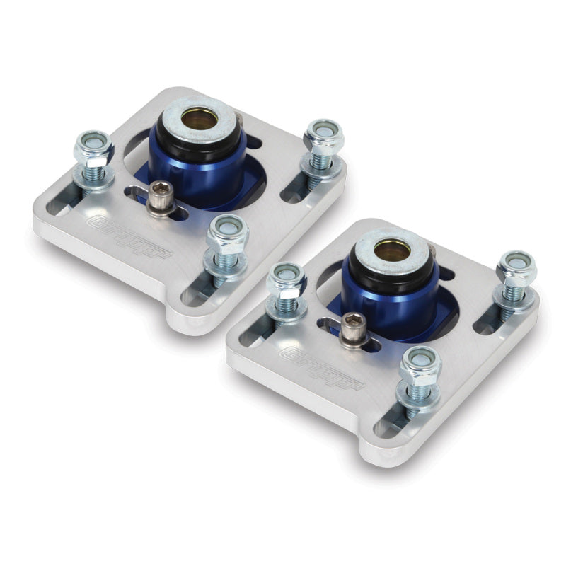 BBK Caster Camber Plate Kit - BBK 94-04 Mustang Caster Camber Plate Kit - Silver Anodized Finish