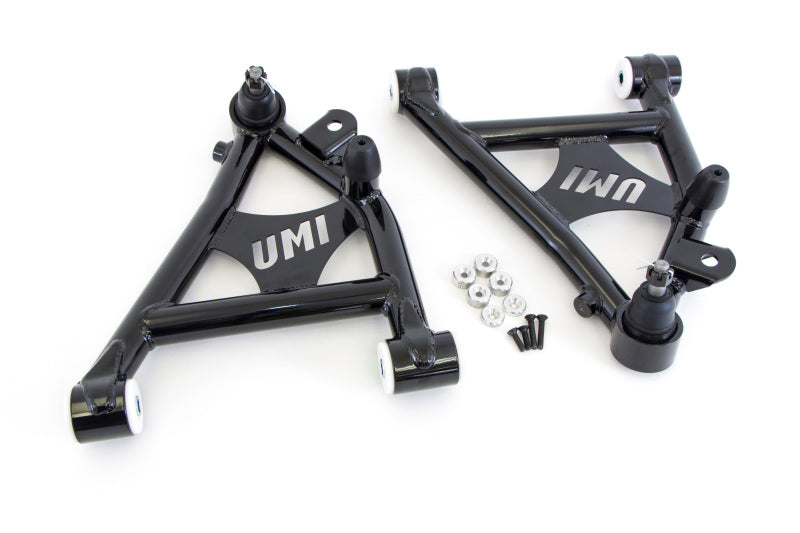 UMI Lower Control Arms - UMI Performance 82-92 GM F-Body Front Lower A-arms Delrin Coilover Specific