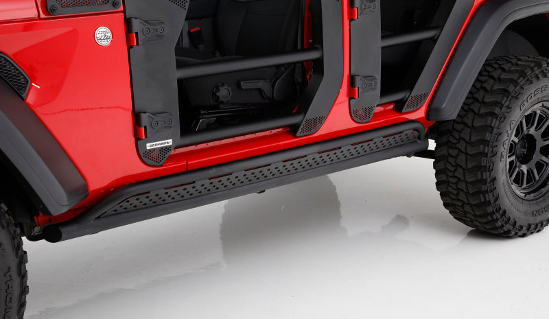 GOR Frame Mount Sliders - Go Rhino 18-20 Jeep Wrangler JLU JL Frame Mount Sliders