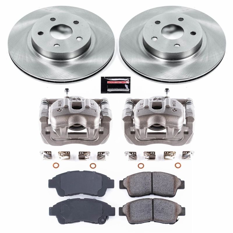 PSB Autospecialty Kit w/Cals - Power Stop 96-00 Toyota RAV4 Front Autospecialty Brake Kit w/Calipers