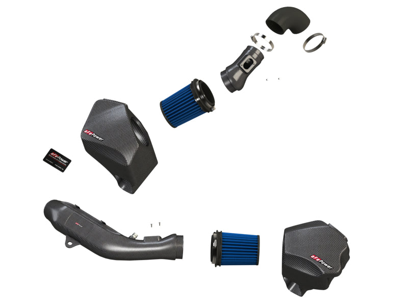 AFE Black Series Carbon Fiber Cold Air Intakes - aFe Momentum GT Pro 5R Cold Air Intake System 15-17 BMW M3/M4 S55 (tt)