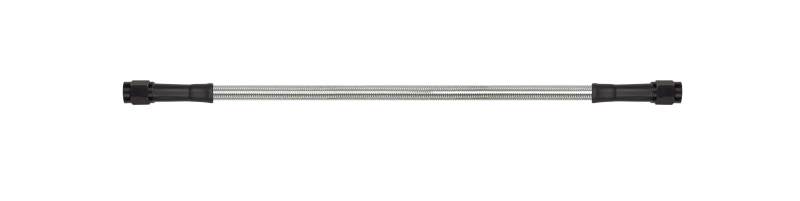 GR Universal PWS Brake Lines - Goodridge 60in Universal Brake Line Assembly w/Black Zinc Fittings & Clear Hose