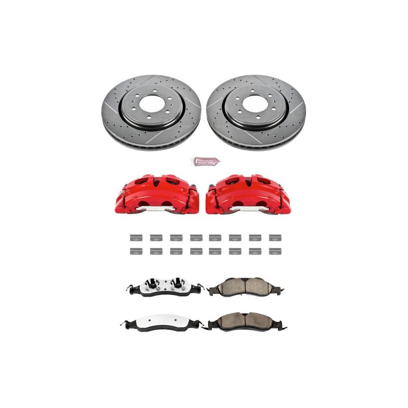 PSB Z36 Truck & Tow Kit - Power Stop 07-09 Lincoln Navigator Front Z36 Truck & Tow Kit w/Cals