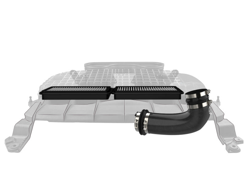 AFE Super Stock Induction System - aFe Super Stock Carbon Fiber Pro Dry S Induction System 2021 RAM 1500 TRX V8-6.2L SC
