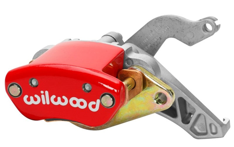WIL Mechanical Caliper - Wilwood Caliper-MC4 Mechanical-L/H - Red w/ Logo 1.19in Piston .81in Disc
