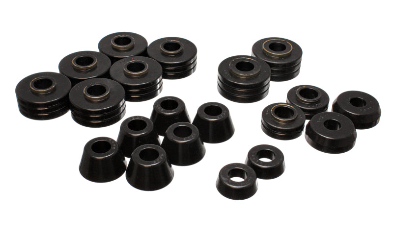 ES Body Mounts - Black - Energy Suspension Ford Bronco Body Mount Set - Black