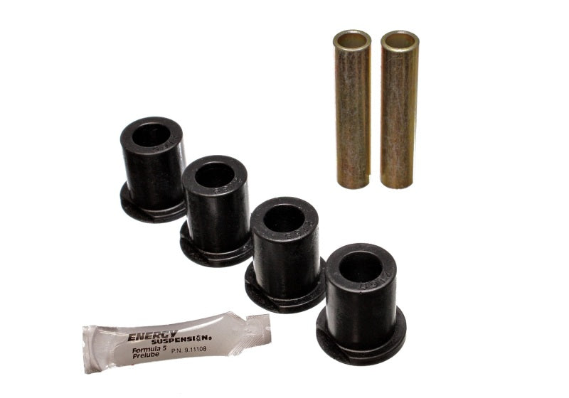 ES Spring/Shackle Bush - Black - Energy Suspension 80-96 Ford Bronco / F150 / F250 / F350 Black Rear 4WD Frame Shackle Bushings Set