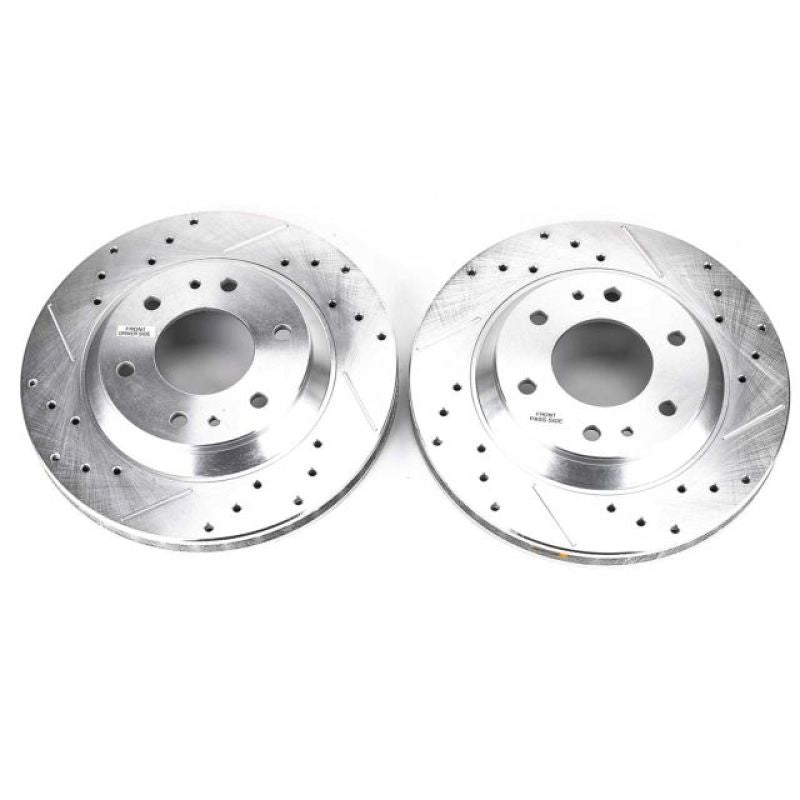 PSB Evolution Drill/Slot Rotor - Power Stop 04-05 Buick Rainier Front Evolution Drilled & Slotted Rotors - Pair