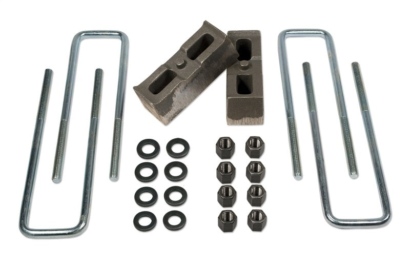 TUF Rear Block Kits - Tuff Country 01-10 Chevy Silverado 3500 4wd 2in Rear Block & U-Bolt Kit