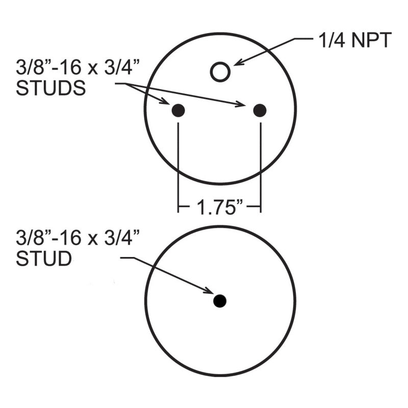 FIR Replacement Air Springs - Firestone Ride-Rite Replacement Air Spring Red Label (W217608781)