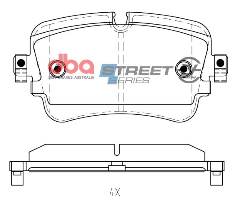 DBA Street Series Brake Pads - DBA 19-21 Audi A8 Quattro Rear SSEV Street Series Brake Pads