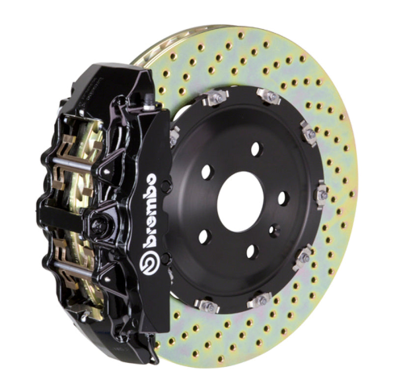 BRB Big Brake Kits - Brembo 17+ A4/18+ A5/18+ S4/18+ S5 Front GT BBK 6 Piston Cast 380x34 2pc Rotor Drilled-Black