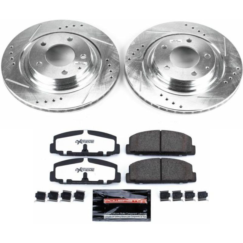 PSB Z26 Street Warrior Kit - Power Stop 93-95 Mazda RX-7 Rear Z26 Street Warrior Brake Kit